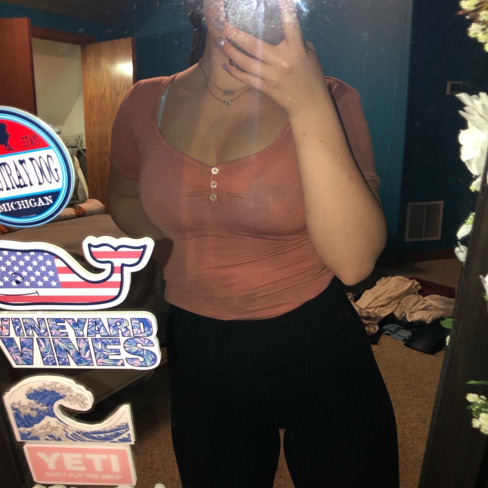 Pink crop top